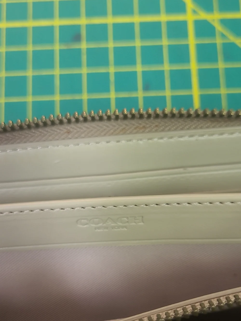 COACH METALLIC SNAKE EMBOSSED LEATHER WALLET Pink Silver